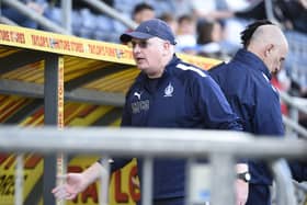 Falkirk boss John McGlynn on the touchline against Airdrie on Saturday (Pictures by Alan Murray)