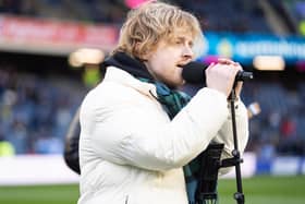 Craig Eddie entertained rugby fans at BT Murrayfield on Saturday.  (Pic: Emma Gray)