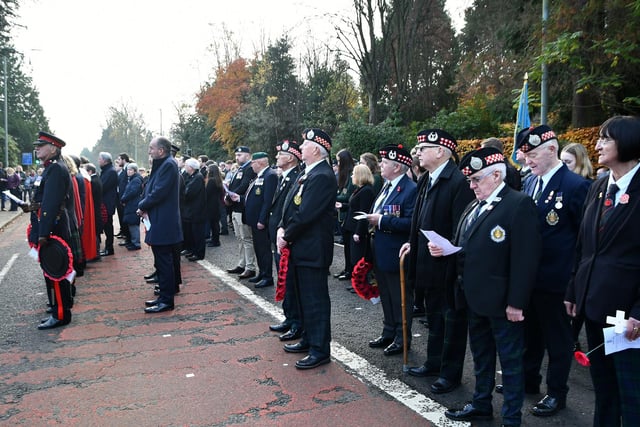 Veterans took part in the service and remembered fallen comrades