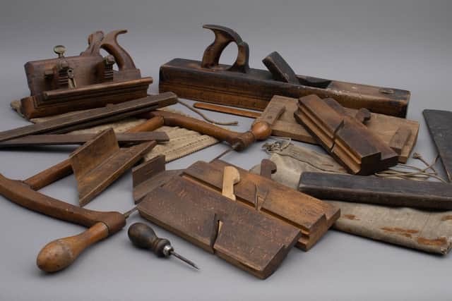 Carpenters tools some of the original Briggers would have used when building the iconic structure.