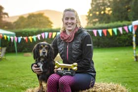 Olympic Swimmer Hannah Miley has struck gold again after her beloved pet, Poppy, was named Scotland’s Best Dog. Photo: Thomas Skinner