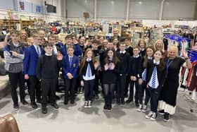 Larbert High pupils have been working with Strathcarron Hospice to create content for its new Tik Tok account in a bid to engage with younger people. Pic: Contributed