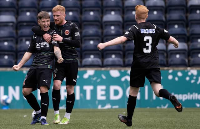 Matty Yates scored a stunning free-kick to level the match for Stenhousemuir in the first-half (Photo: Alan Harvey/SNS Group)