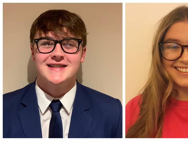 Tilly O’Donnell from Larbert and Cameron Stewart from Falkirk have been selected from 172 applicants to be part of the fifth cohort of the Young People’s Sport Panel