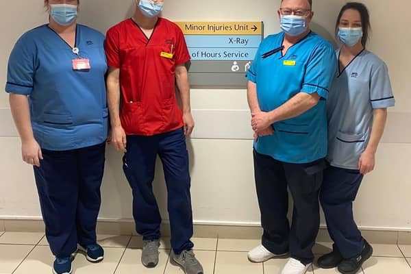 The team at the Minor Injuries Unit in Stirling Health and Care Village