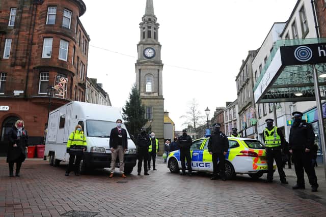Police in Falkirk district have hailed the 2020 Operation Christmas initiative as a success. Picture: Michael Gillen.