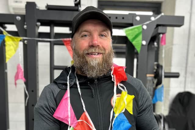 Stuart Jamieson celebrates his 49th birthday at the gym this week - ready for his 50th challenge.
