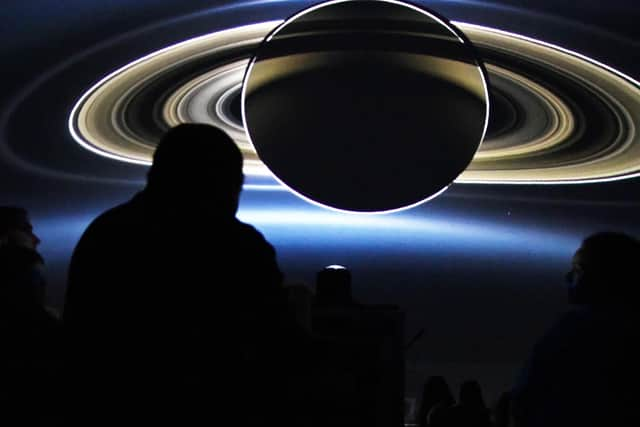 Dynamic Earth's portable planetarium was in town as part of Falkirk Science Festival.  Pic: Michael Gillen.