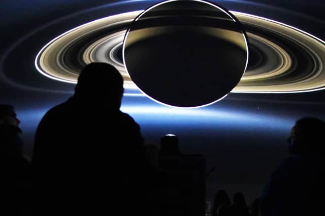 Dynamic Earth's portable planetarium was in town as part of Falkirk Science Festival. Pic: Michael Gillen.
