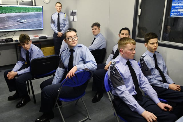 Some of the young cadets during one of the demonstration classes.