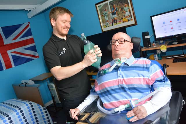 Chris and Scott have become good friends over time rather than just carer and client