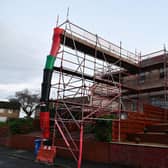 The scaffolding has been in place for over five weeks now