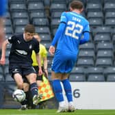 29-04-2023. Picture Michael Gillen. GLASGOW. Hampden Park. Falkirk FC v Inverness Caledonian Thistle FC. 2023 Scottish Cup semi-final. Ryan Williamson 2.