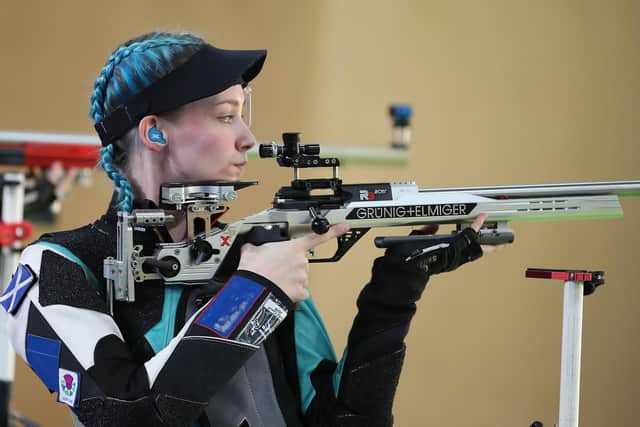 Seonaid Mcintosh of Scotland currently tops the rankings in the 3×50 air rifle discipline. Picture: Scott Barbour/Getty Images