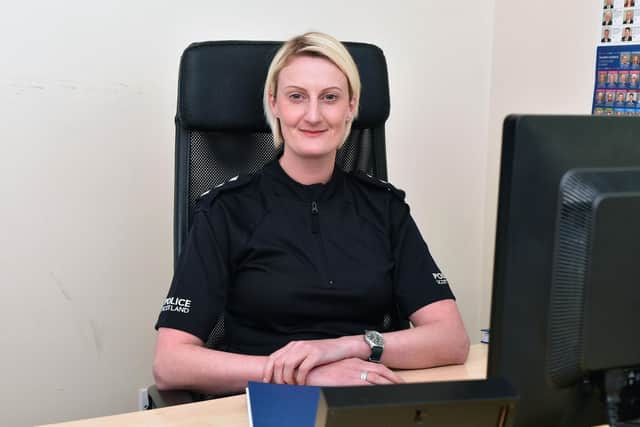 Chief Inspector for the Falkirk area Lynsey Kidd may be based in the town's police office but aims to get out and about in communities as much as possible