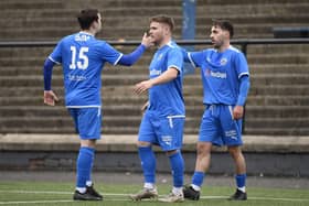 Bo’ness Athletic defeated Edinburgh South 4-0 last Saturday afternoon in the East of Scotland Second Division at Newtown Park to continue their title tilt (Photo: Alan Murray)