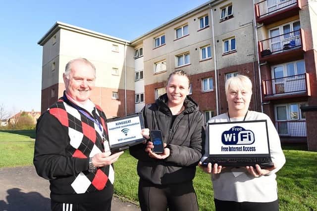 Falkirk Council is now providing free internet for tenants at Kingseat Supported Accommodation Unit in Grangemouth