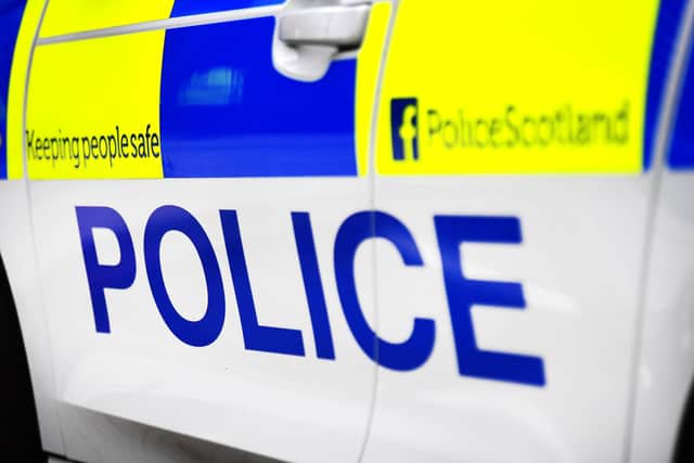 Police found a six-figure sum of cash after stopping a car in Stenhousemuir. Picture: John Devlin.