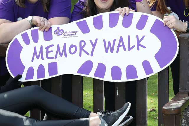 The Alzheimer Scotland annual Memory Walk takes place on the weekend of September 18 and 19 this year