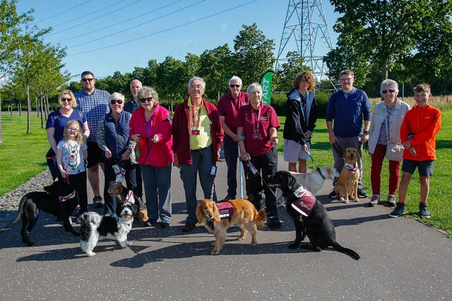 The sponsored walk was organised by the charity Hearing Dogs.