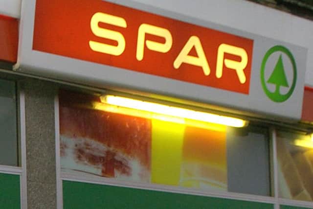 Pitcairn threatened to damage property at the Spar store in Main Street, Camelon