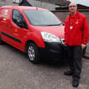 Falkirk man and Royal Mail driver Paul Young is retiring after 47 years with the company on April 2. Picture: Michael Gillen.