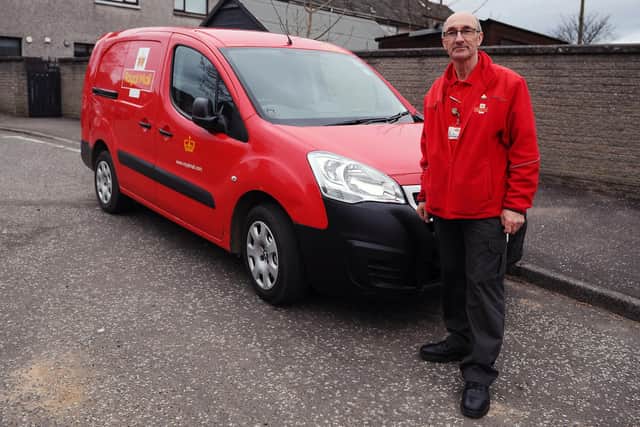 Falkirk man and Royal Mail driver Paul Young is retiring after 47 years with the company on April 2. Picture: Michael Gillen.
