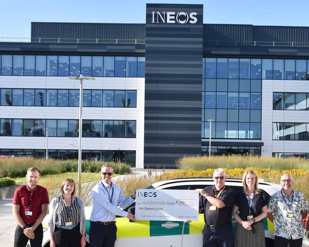 Forth Valley First Responders were just one of the charities to benefit from the Ineos cycle challenge cash
(Picture: Submitted)
