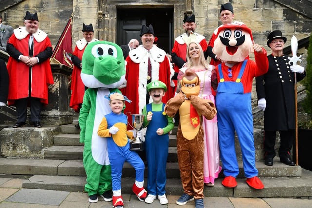Linlithgow and Linlithgow Bridge Children's Gala float took on a winning Mario theme.