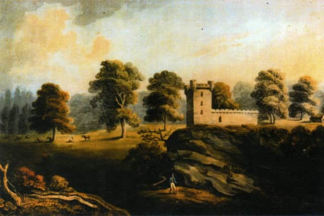Elphinstone Tower painted in the 1800s