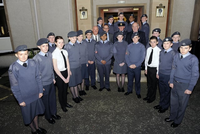 Grangemouth Air Cadets held a sportsman's dinner at the Leapark Hotel to raise funds for Rev. Aftab Gohar's niece.  The event took place in 2013.