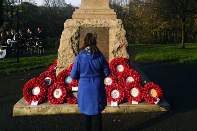 A parade and service was held in Bonnybridge when the community paid its respects