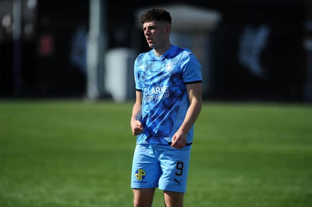 Michael Ruth led the line expertly at Broadwood. Image: Michael Gillen