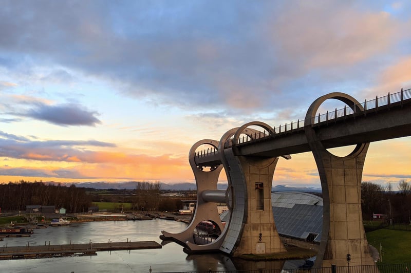 Beautiful skyline above the Falkirk Wheel (Pic: Nicola Orr)