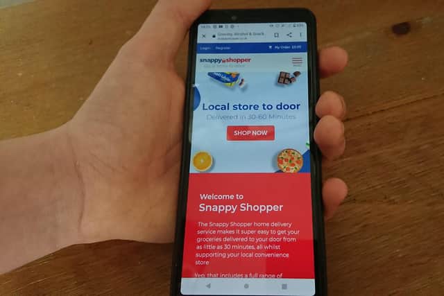 The store will use the Snappy Shopper app for food and alcohol deliveries. Pic: Contributed