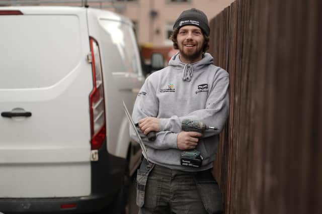 Raymond Stirling has reached the virtual final of the Screwfix Trade Apprentice 2021 competition. Picture by Stewart Attwood.