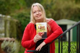 Falkirk resident Liza Miles started writing ‘Love Bites’ during the coronavirus lockdown. Picture: Michael Gillen.