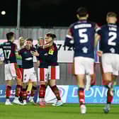 Callumn Morrison netted twice as the Bairns stunned the travelling Terrors (Photo: Michael Gillen)