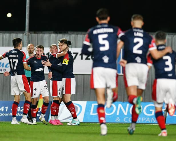 Callumn Morrison netted twice as the Bairns stunned the travelling Terrors (Photo: Michael Gillen)