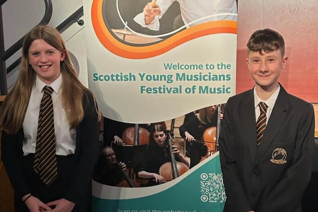 It was a double whammy for Bo'ness Academy on Monday as Beth Drury was declared junior winner and Oliver Murdoch runner-up.