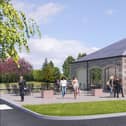 An artist's impression of how the new visitor centre could look