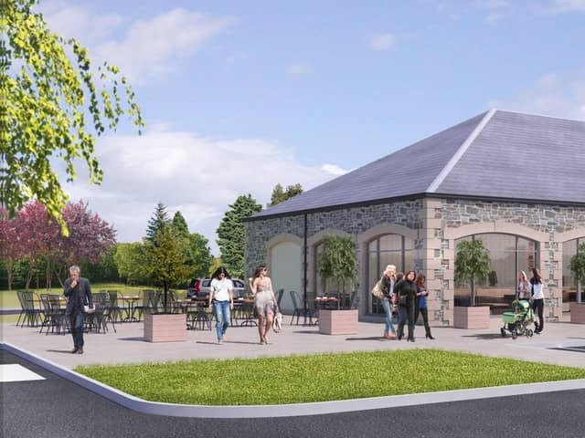 An artist's impression of how the new visitor centre could look