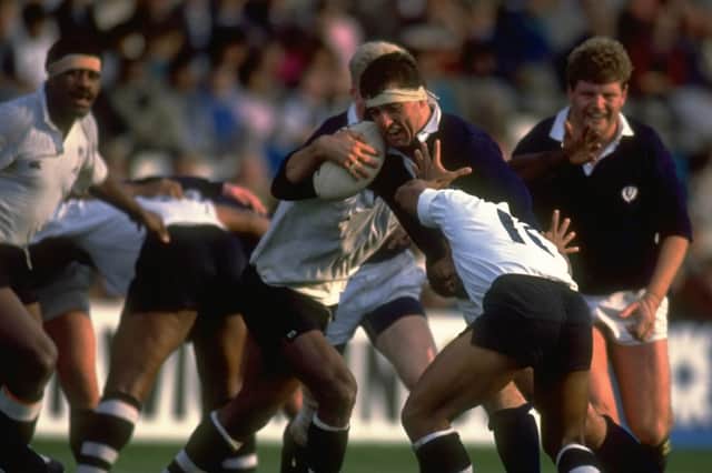 MYSTERY PLAYER: Who is this former Scotland lock? (Photo: Russell Cheyne/Allsport/Getty Images)