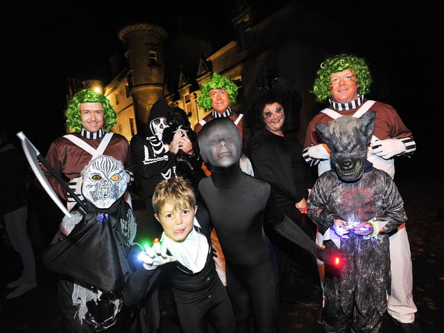 Some of the participants in the fundraising spooky walks.