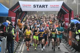 The start of last year's inaugural Falkirk Half Marathon. Pic: Michael Gillen