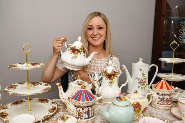 Pamela Dowell has launched VinTEAge Party hiring out vintage tea sets for hen parties, baby showers and other events