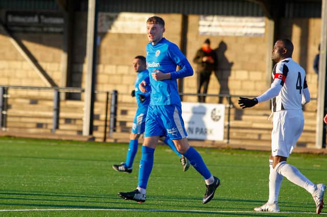 Forward Grant Rose scored the winner for Athletic (Picture by Scott Louden)
