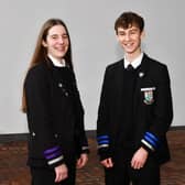 Dux medallists, Isla Arnott 17 and Daniel Wilson 17 (Pic: Michael Gillen)