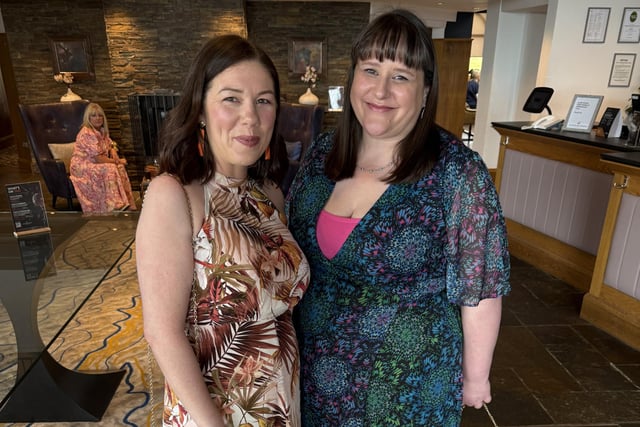 Two of the fundraising lunch guests.