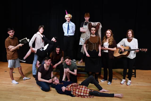 Former pupils f Denny High are practising for their debut at the Edinburgh Fringe next month